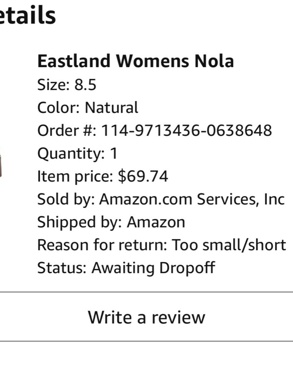 Eastland Womens Nola Clog - Natural Leather - Picture 3 of 7